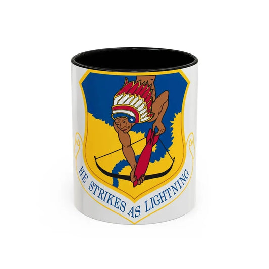 101st Air Refueling Wing (U.S. Air Force) Accent Coffee Mug 11oz Black - Go Mug Yourself