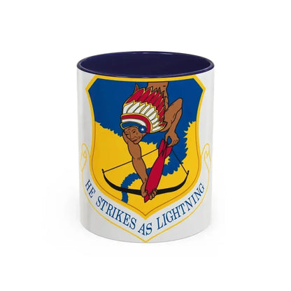 101st Air Refueling Wing (U.S. Air Force) Accent Coffee Mug 11oz Navy - Go Mug Yourself