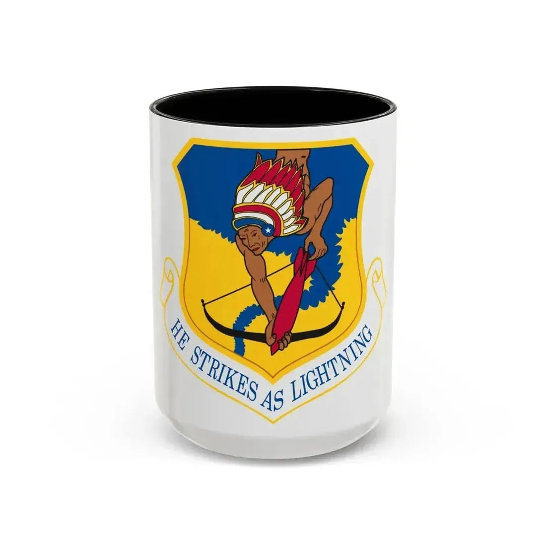 101st Air Refueling Wing (U.S. Air Force) Accent Coffee Mug 15oz Black - Go Mug Yourself