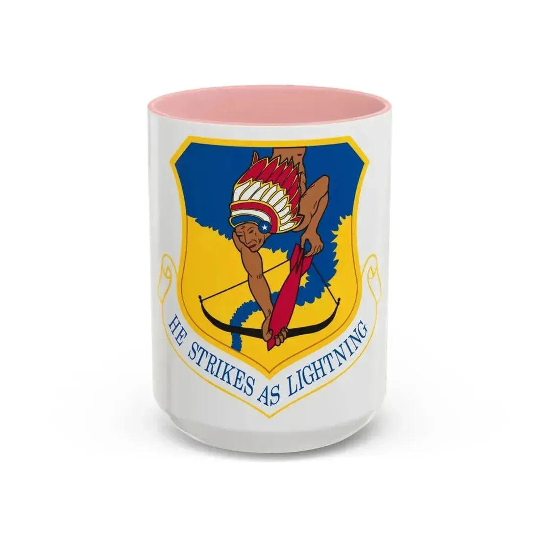 101st Air Refueling Wing (U.S. Air Force) Accent Coffee Mug 15oz Pink - Go Mug Yourself