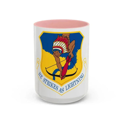101st Air Refueling Wing (U.S. Air Force) Accent Coffee Mug 15oz Pink - Go Mug Yourself