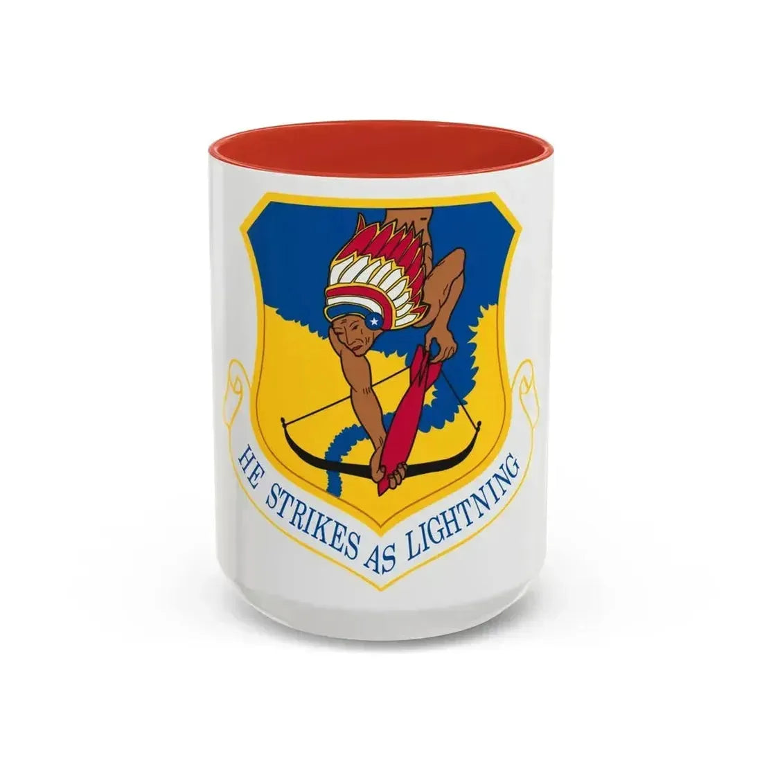 101st Air Refueling Wing (U.S. Air Force) Accent Coffee Mug 15oz Red - Go Mug Yourself