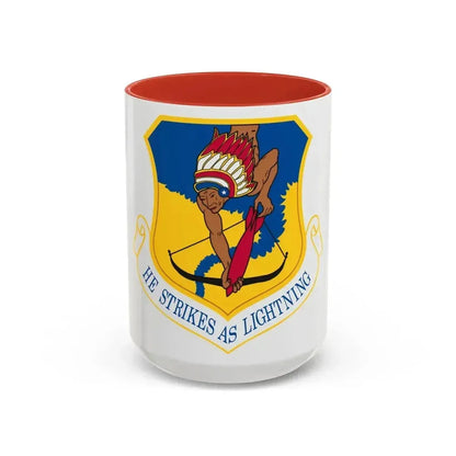 101st Air Refueling Wing (U.S. Air Force) Accent Coffee Mug 15oz Red - Go Mug Yourself