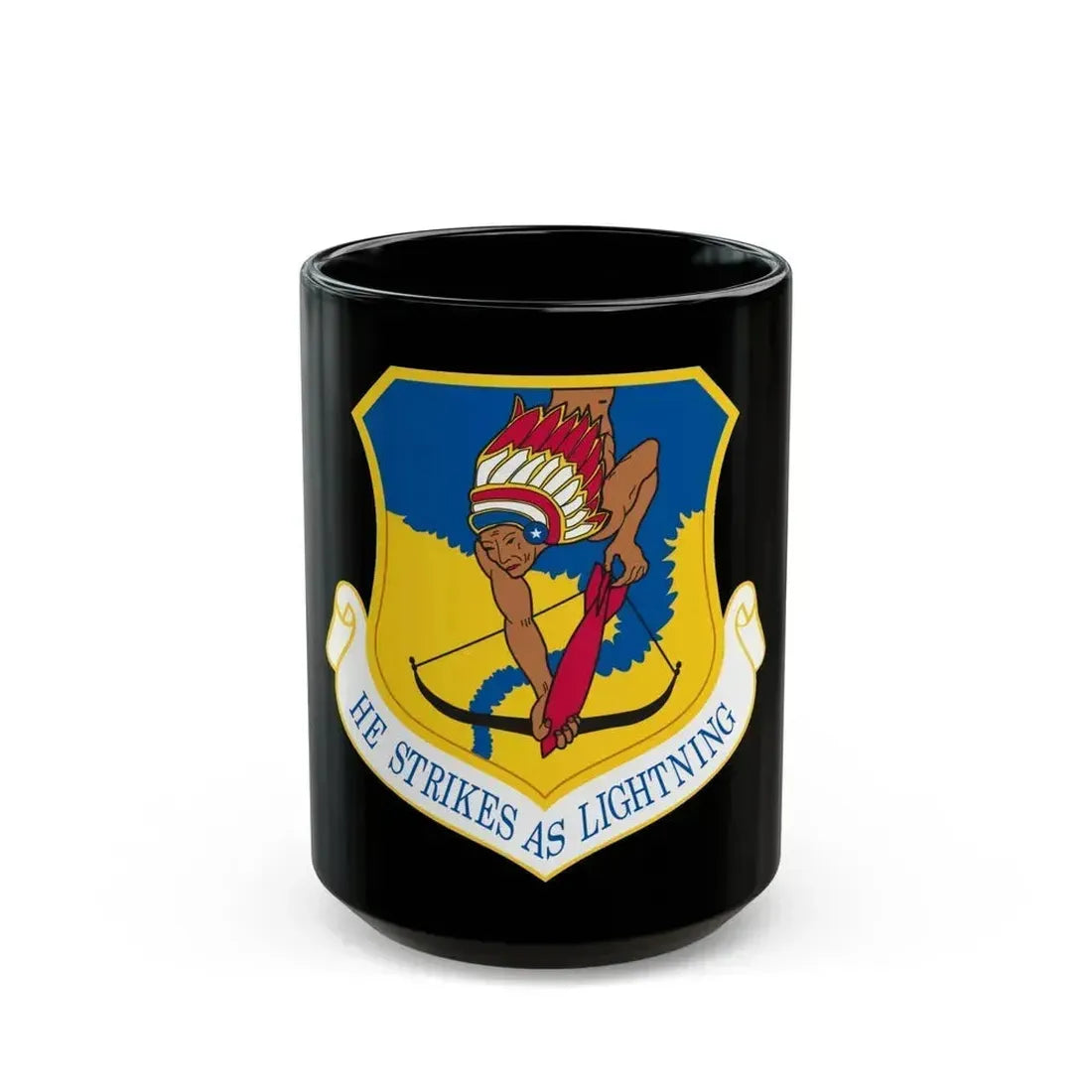 101st Air Refueling Wing (U.S. Air Force) Black Coffee Mug 15oz - Go Mug Yourself