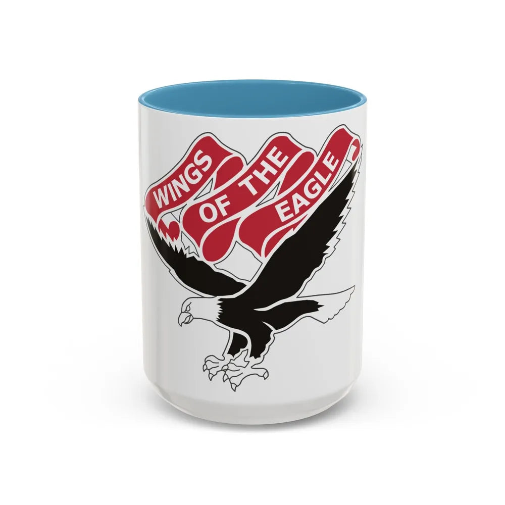 101st Aviation Regiment (U.S. Army) Accent Coffee Mug-15oz-Light Blue-Go Mug Yourself