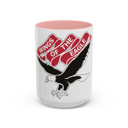 101st Aviation Regiment (U.S. Army) Accent Coffee Mug-15oz-Pink-Go Mug Yourself