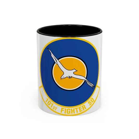 101st Fighter Squadron (U.S. Air Force) Accent Coffee Mug 11oz Black - Go Mug Yourself