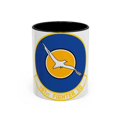 101st Fighter Squadron (U.S. Air Force) Accent Coffee Mug 11oz Black - Go Mug Yourself