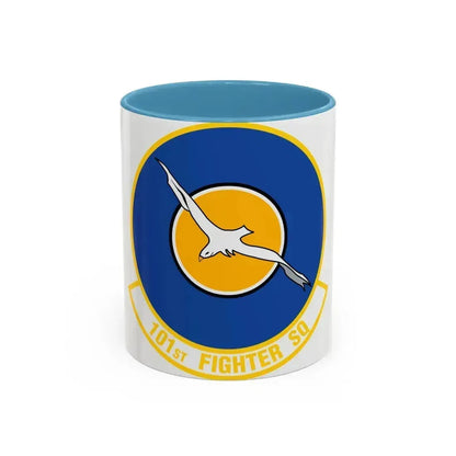 101st Fighter Squadron (U.S. Air Force) Accent Coffee Mug 11oz Light Blue - Go Mug Yourself