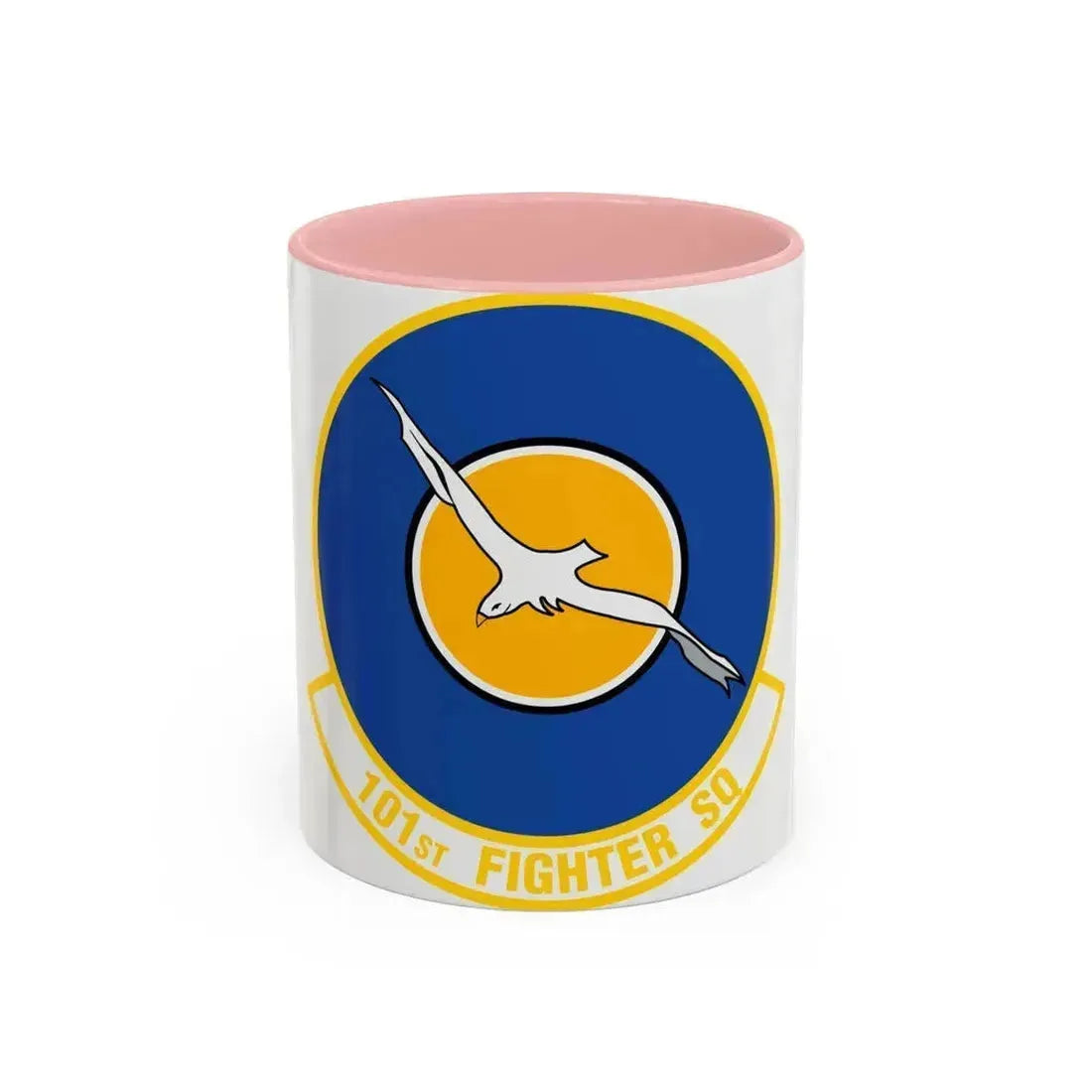 101st Fighter Squadron (U.S. Air Force) Accent Coffee Mug 11oz Pink - Go Mug Yourself