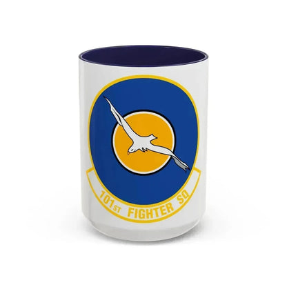 101st Fighter Squadron (U.S. Air Force) Accent Coffee Mug 15oz Navy - Go Mug Yourself