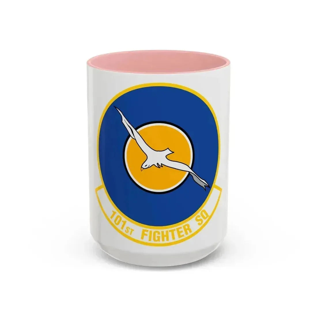101st Fighter Squadron (U.S. Air Force) Accent Coffee Mug 15oz Pink - Go Mug Yourself