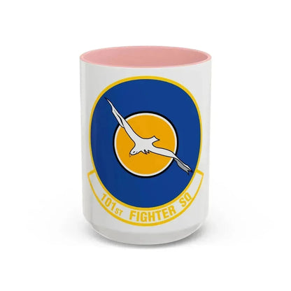 101st Fighter Squadron (U.S. Air Force) Accent Coffee Mug 15oz Pink - Go Mug Yourself