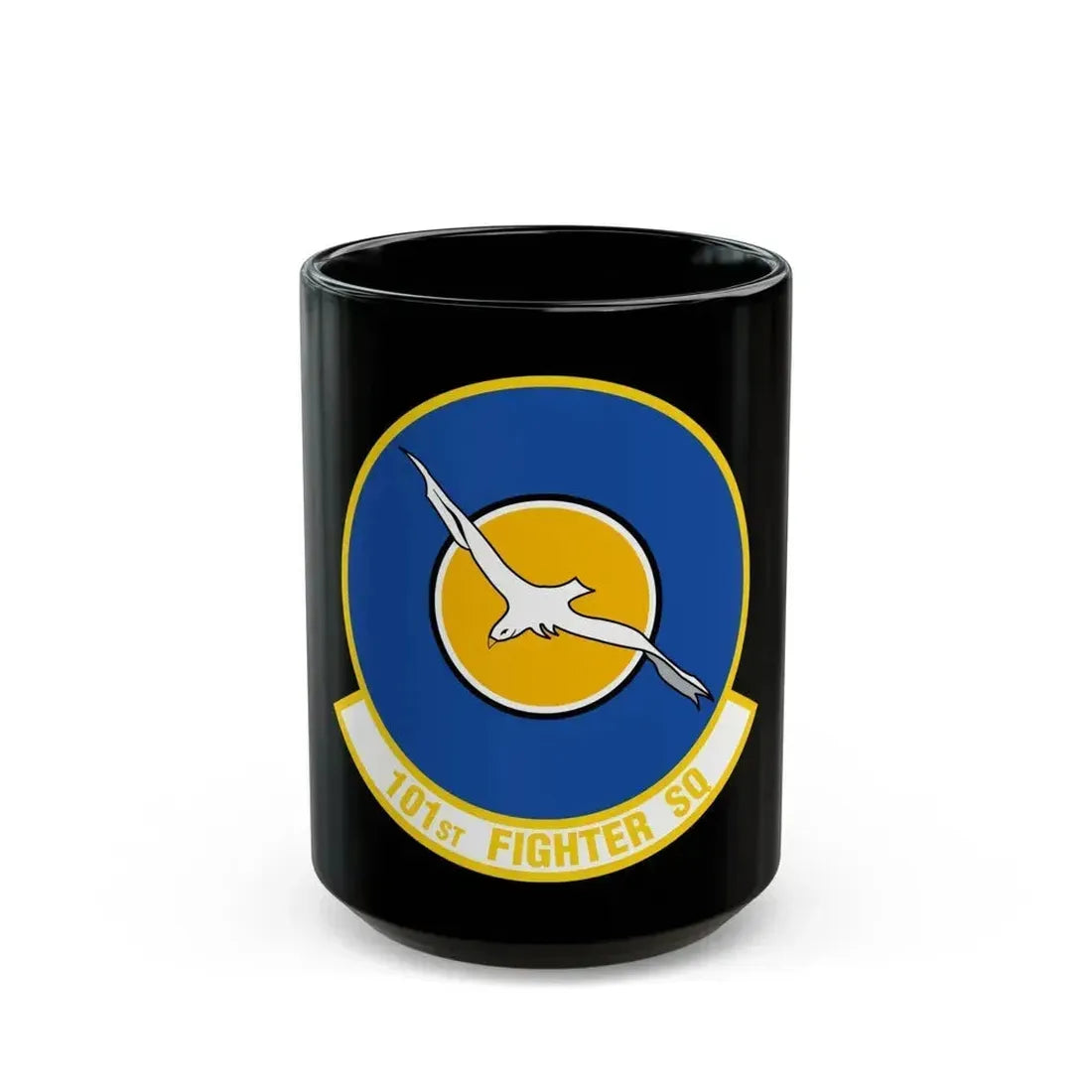 101st Fighter Squadron (U.S. Air Force) Black Coffee Mug 15oz - Go Mug Yourself