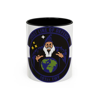 101st Information Warfare Flight (U.S. Air Force) Accent Coffee Mug 11oz Black - Go Mug Yourself