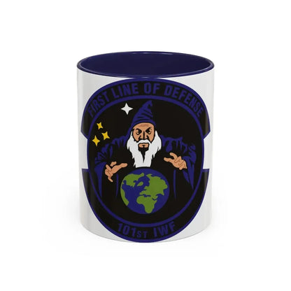 101st Information Warfare Flight (U.S. Air Force) Accent Coffee Mug 11oz Navy - Go Mug Yourself
