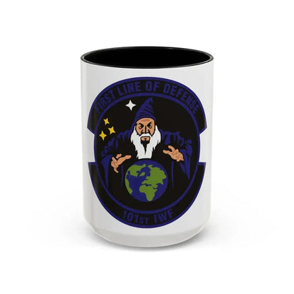 101st Information Warfare Flight (U.S. Air Force) Accent Coffee Mug 15oz Black - Go Mug Yourself