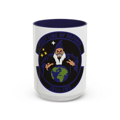 101st Information Warfare Flight (U.S. Air Force) Accent Coffee Mug 15oz Navy - Go Mug Yourself