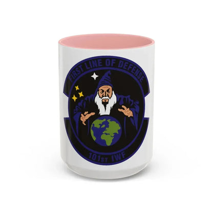 101st Information Warfare Flight (U.S. Air Force) Accent Coffee Mug 15oz Pink - Go Mug Yourself