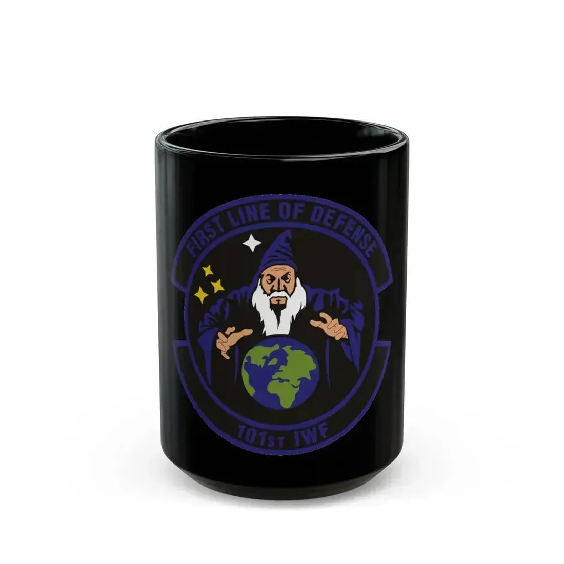 101st Information Warfare Flight (U.S. Air Force) Black Coffee Mug 15oz - Go Mug Yourself