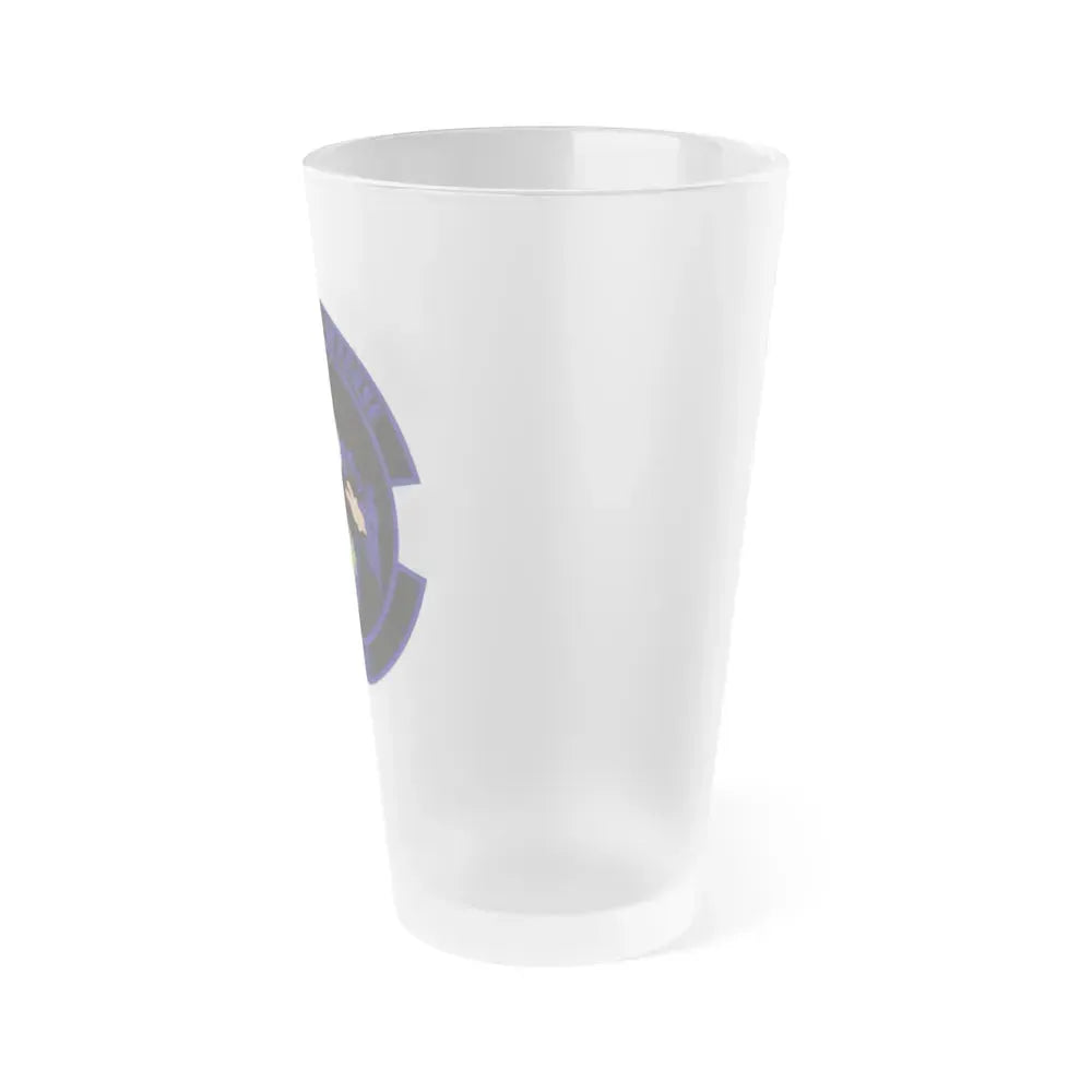101st Information Warfare Flight (U.S. Air Force) Frosted Pint Glass 16oz - Go Mug Yourself