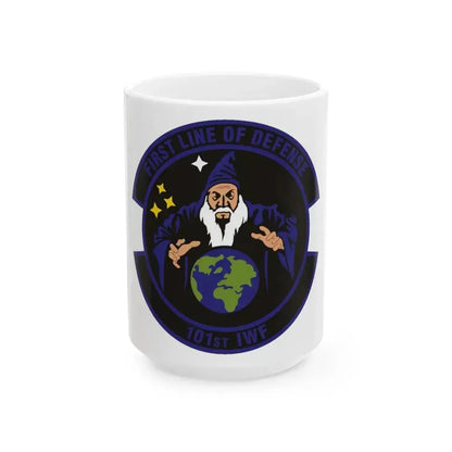 101st Information Warfare Flight (U.S. Air Force) White Coffee Mug 15oz - Go Mug Yourself