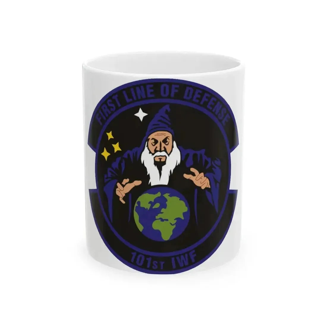 101st Information Warfare Flight (U.S. Air Force) White Coffee Mug - Go Mug Yourself