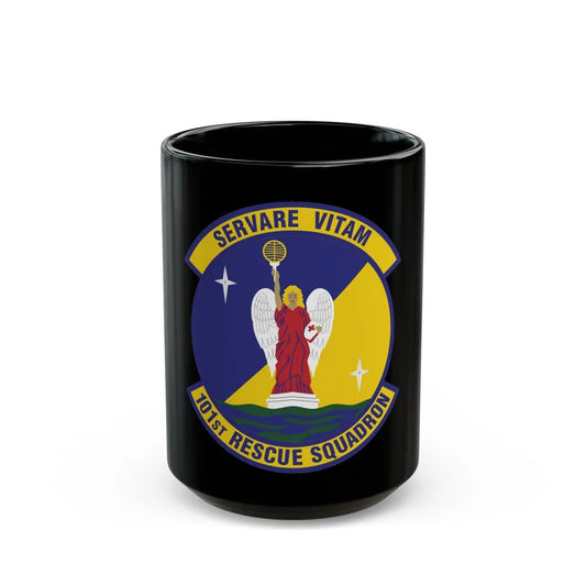 101st Rescue Squadron (U.S. Air Force) Black Coffee Mug-15oz-Go Mug Yourself