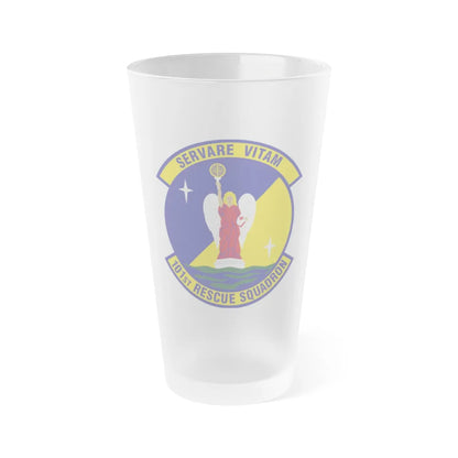 101st Rescue Squadron (U.S. Air Force) Frosted Pint Glass 16oz-16oz-Frosted-Go Mug Yourself