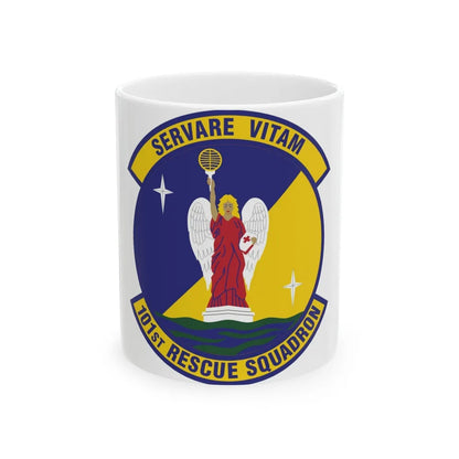 101st Rescue Squadron (U.S. Air Force) White Coffee Mug-11oz-Go Mug Yourself