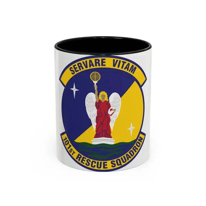 101st Rescue Squadron (U.S. Air Force) Accent Coffee Mug 11oz Black - Go Mug Yourself