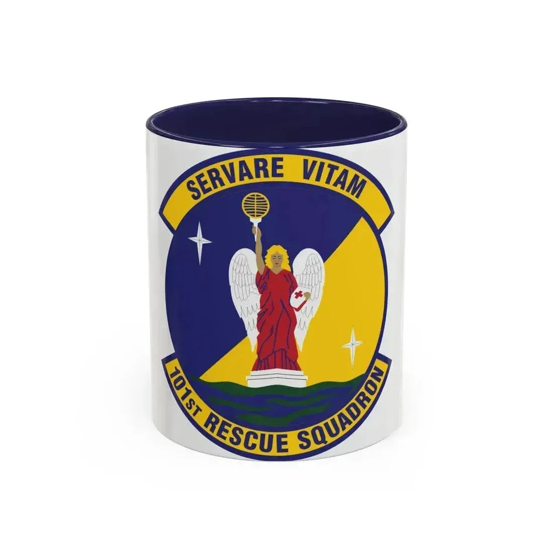 101st Rescue Squadron (U.S. Air Force) Accent Coffee Mug 11oz Navy - Go Mug Yourself
