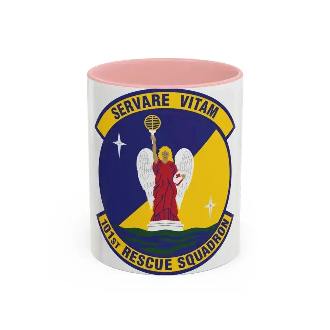 101st Rescue Squadron (U.S. Air Force) Accent Coffee Mug 11oz Pink - Go Mug Yourself