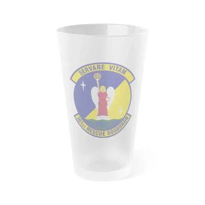 101st Rescue Squadron (U.S. Air Force) Frosted Pint Glass 16oz - Go Mug Yourself
