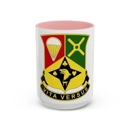 101st Sustainment Brigade 3 (U.S. Army) Accent Coffee Mug 15oz Pink - Go Mug Yourself