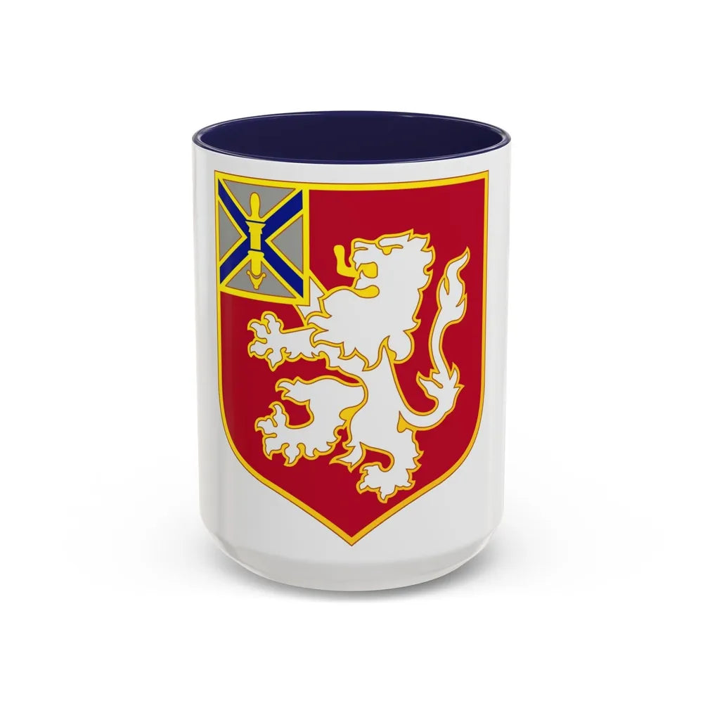 102 Engineer Battalion (U.S. Army) Accent Coffee Mug-15oz-Navy-Go Mug Yourself