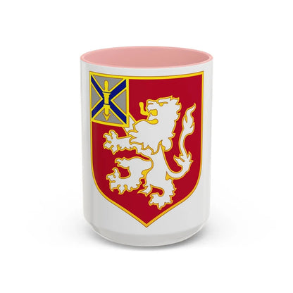 102 Engineer Battalion (U.S. Army) Accent Coffee Mug-15oz-Pink-Go Mug Yourself