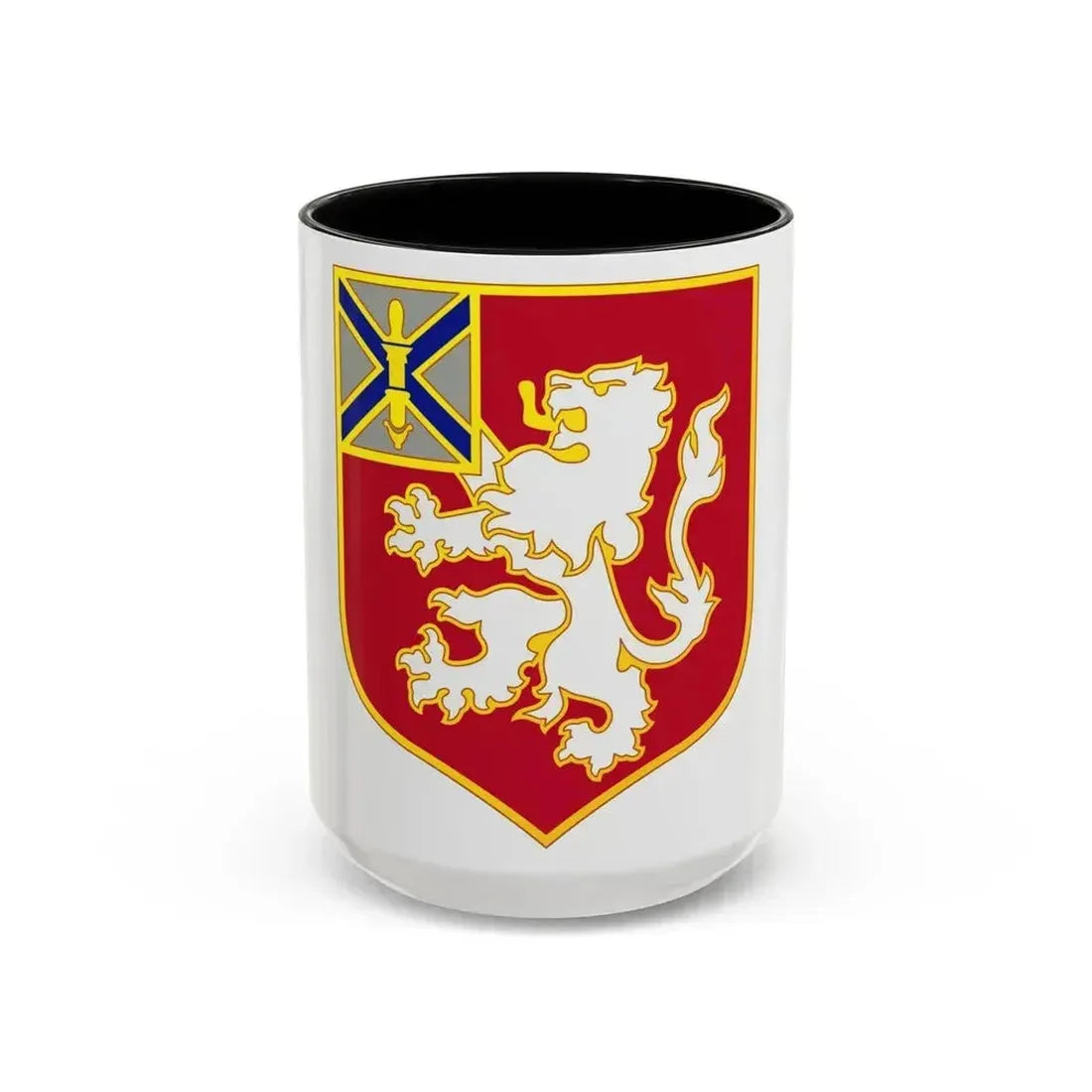 102 Engineer Battalion (U.S. Army) Accent Coffee Mug 15oz Black - Go Mug Yourself