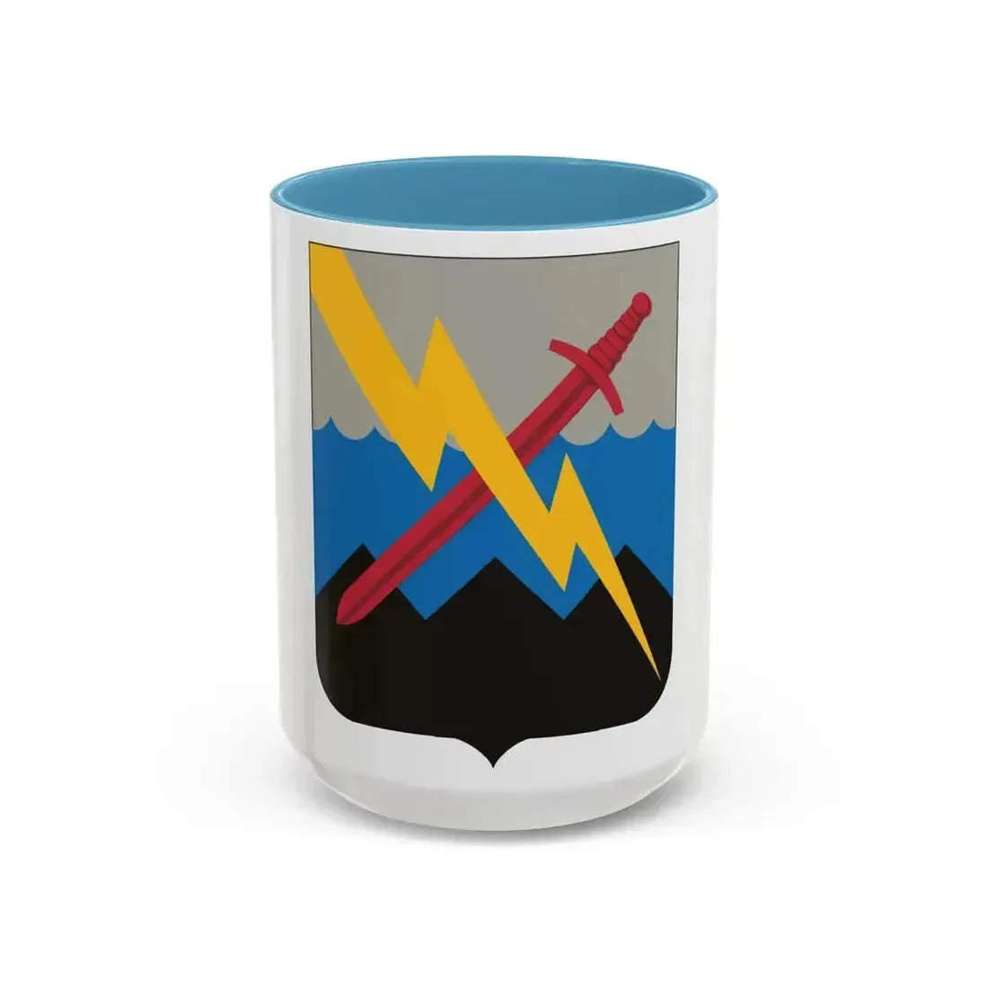 102 Military Intelligence Battalion 2 (U.S. Army) Accent Coffee Mug 15oz Light Blue - Go Mug Yourself