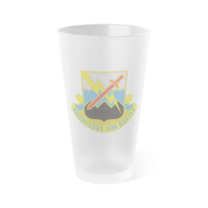 102 Military Intelligence Battalion (U.S. Army) Frosted Pint Glass 16oz-Go Mug Yourself