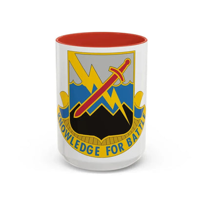 102 Military Intelligence Battalion (U.S. Army) Accent Coffee Mug 15oz Red - Go Mug Yourself