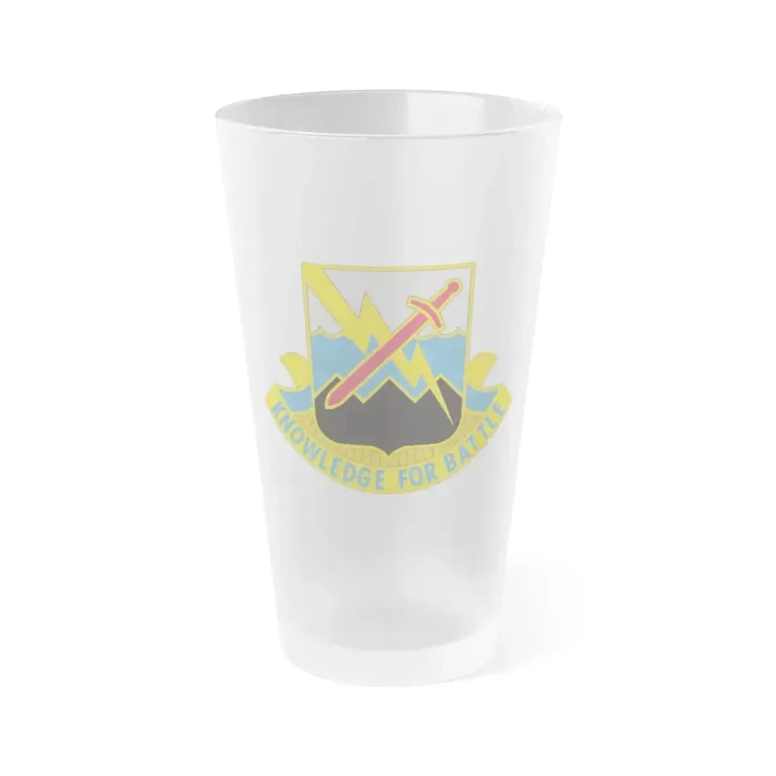 102 Military Intelligence Battalion (U.S. Army) Frosted Pint Glass 16oz Default Title - Go Mug Yourself
