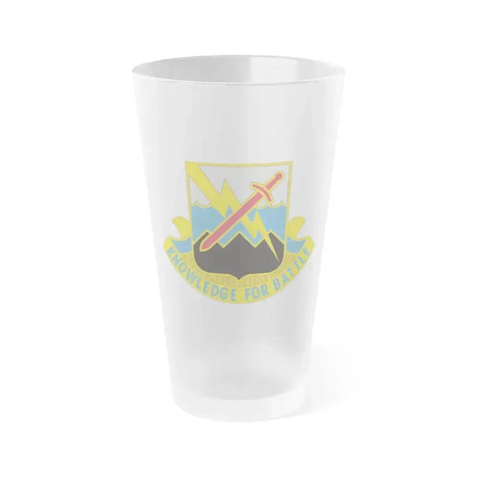 102 Military Intelligence Battalion (U.S. Army) Frosted Pint Glass 16oz Default Title - Go Mug Yourself