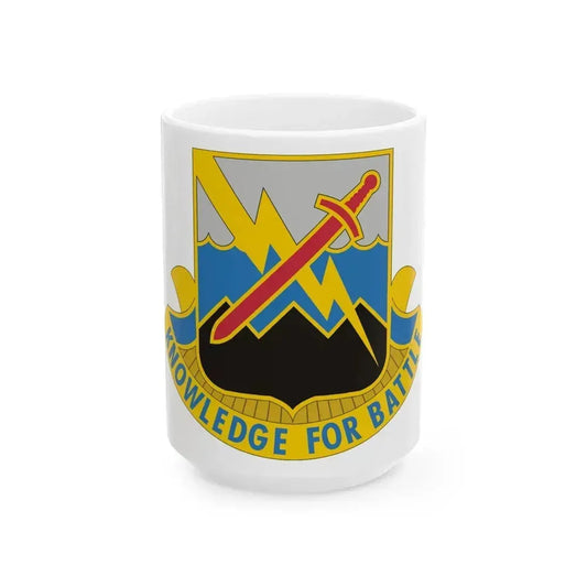 102 Military Intelligence Battalion (U.S. Army) White Coffee Mug 15oz - Go Mug Yourself