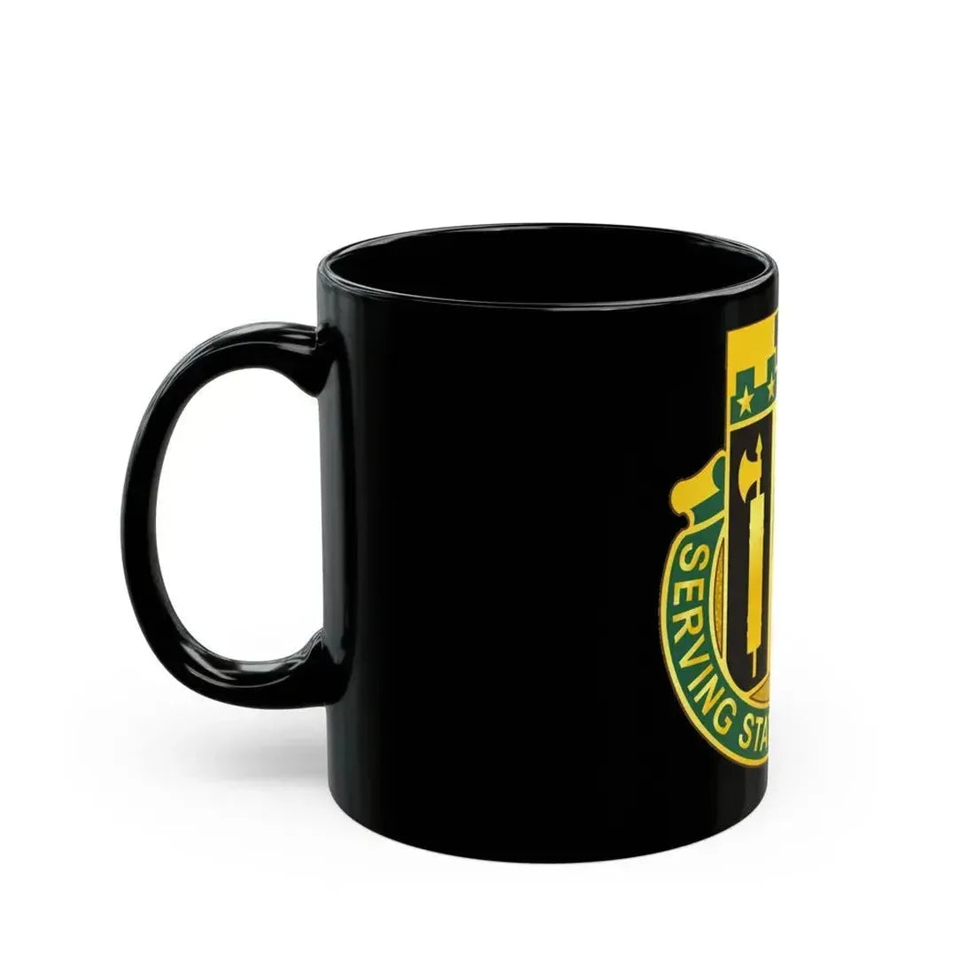 102 Military Police Battalion (U.S. Army) Black Coffee Mug - Go Mug Yourself