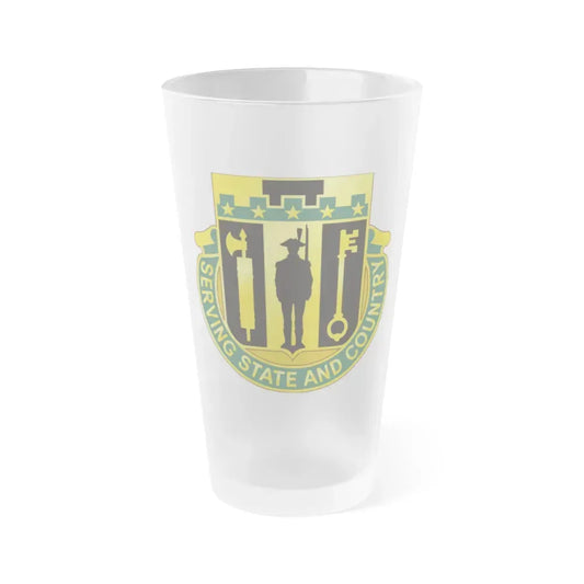 102 Military Police Battalion (U.S. Army) Frosted Pint Glass 16oz Default Title - Go Mug Yourself