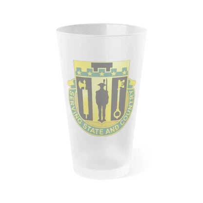 102 Military Police Battalion (U.S. Army) Frosted Pint Glass 16oz Default Title - Go Mug Yourself