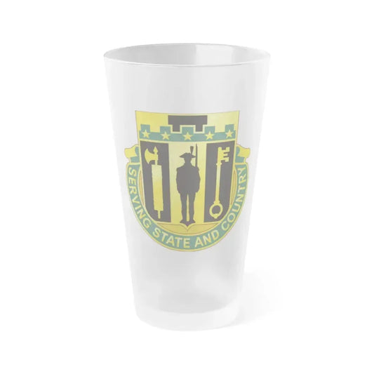 102 Military Police Battalion (U.S. Army) Frosted Pint Glass 16oz Default Title - Go Mug Yourself