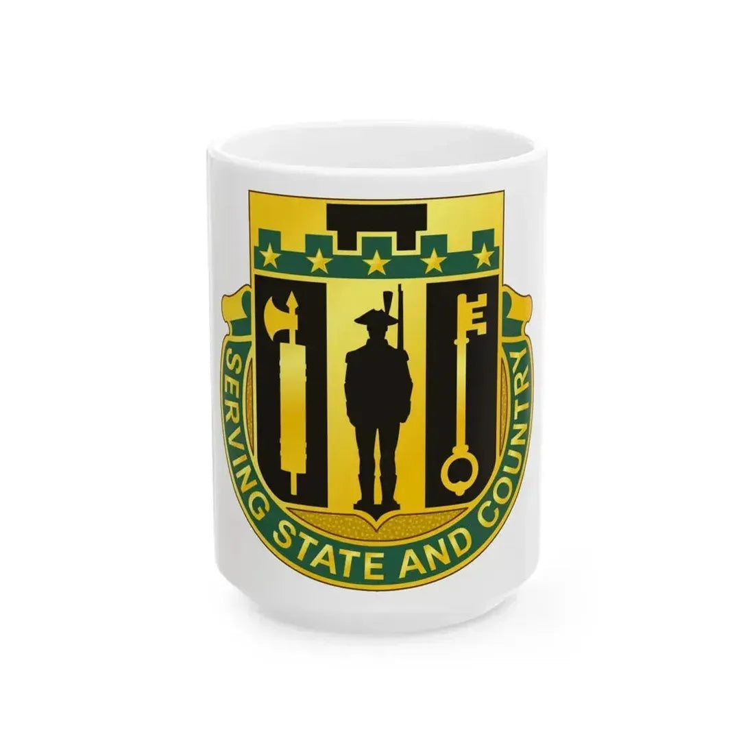 102 Military Police Battalion (U.S. Army) White Coffee Mug 15oz - Go Mug Yourself