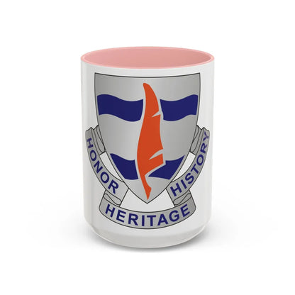 102 Signal Battalion (U.S. Army) Accent Coffee Mug-15oz-Pink-Go Mug Yourself